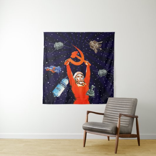 Tenture Sovietwave - Art spatial soviétique (En situation)