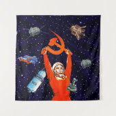 Tenture Sovietwave - Art spatial soviétique (Devant)