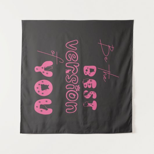 Tenture Soyez La Meilleure Version De Vous Cute Tapestry C (Devant (Horizontal))