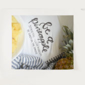 Tenture Soyez un ananas (Devant (Horizontal))