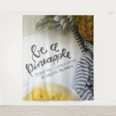 Tenture Soyez un ananas (Devant)