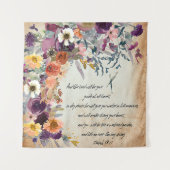 Tenture Soyez votre guide, mélange floral d'automne (Devant)