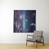 Tenture Space Galaxy Symphony Tapestry (En situation (horizontale))