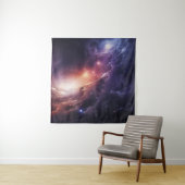Tenture Space Galaxy Symphony Tapestry (En situation)