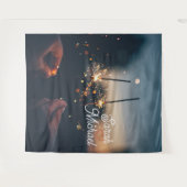 Tenture Sparkler Wedding Backdrop (Devant (Horizontal))