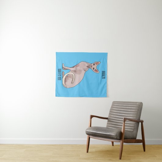 Tenture Sphynx cat (En situation (horizontale))