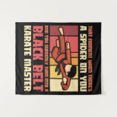 Tenture Spider Black Belt Karate Master (Devant (Horizontal))