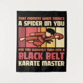 Tenture Spider Black Belt Karate Master (Devant)