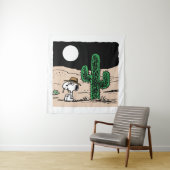 Tenture Spike dans un désert illuminé par la Lune (En situation)