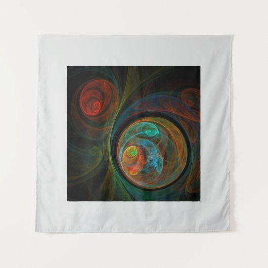 Tenture Spirale de Renaissance Art Abstrait Cosmique Moder (Devant)