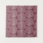 Tenture Spiralé Whimsy : Composition Vintage artistique (Devant (Horizontal))