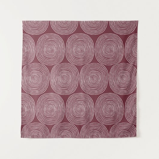 Tenture Spiralé Whimsy : Composition Vintage artistique (Devant)