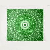 Tenture Spirituel Moderne Géométrique élégant mandala vert (Devant (Horizontal))