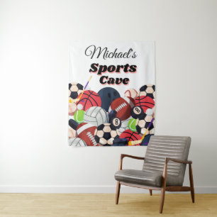 TENTURE SPORTS PERSONNALISÉS CAVE TAPESTRY POUR TOUTE CHAM