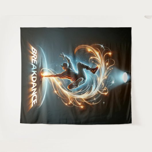 Tenture "Spotlight Groove" - dansant sous les projecte (Devant (Horizontal))