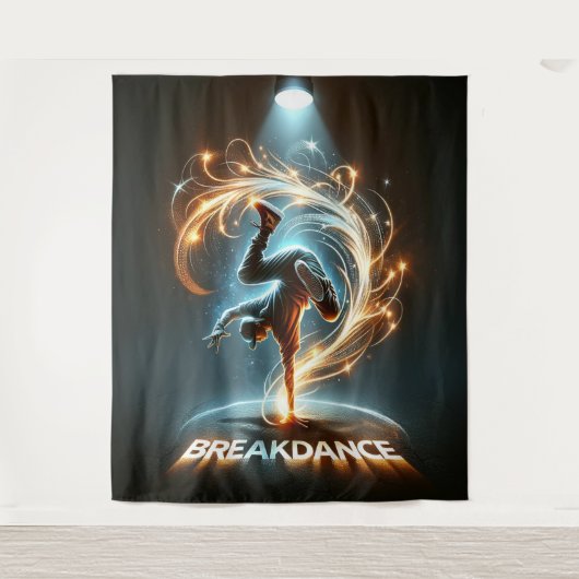 Tenture "Spotlight Groove" - dansant sous les projecte (Devant)