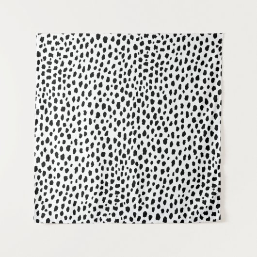 Tenture Spots dalmatiens (noir/blanc) (Devant)
