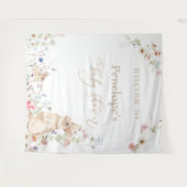 Tenture Spring Easter Bunny Baby Shower Welcome Sign (Devant (Horizontal))
