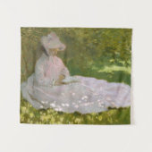 Tenture Springtime, Impressionist Portrait, Claude Monet (Devant (Horizontal))