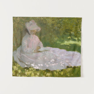 Tenture Springtime, Impressionist Portrait, Claude Monet