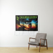 Tenture Square (57" x 57") Tapestry (En situation (horizontale))
