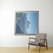 Tenture Square Window with Views of the Swiss Alps (En situation (horizontale))