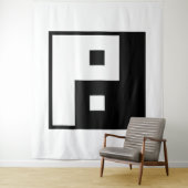 Tenture Square Yin Yang (En situation)