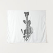 Tenture Squelette de poisson (Devant (Horizontal))