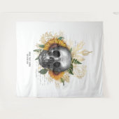 Tenture Squelette de tournesol gothique (Devant (Horizontal))