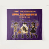 Tenture Squelette éffrayant Halloween (Devant (Horizontal))