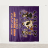 Tenture Squelette éffrayant Halloween (Devant)