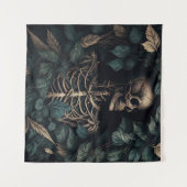 Tenture Squelette en Plante (Devant (Horizontal))