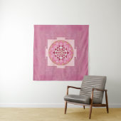 Tenture Sri Yantra  / Sri Chakra in lotus (En situation (horizontale))