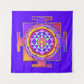 Tenture Sri Yantra - Symbole hindouiste Design 1 (Devant)