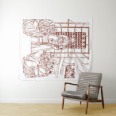 Tenture St Catherine s'oppose aux universitaires par Masol (En situation (horizontale))