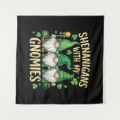 Tenture St Patrick’s Day Lucky Shamrock Gnome (Devant (Horizontal))