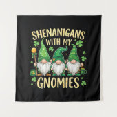 Tenture St Patrick’s Day Lucky Shamrock Gnome (Devant)