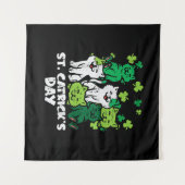 Tenture St Patricks Catricks Day Cats Saint Pattys (Devant (Horizontal))