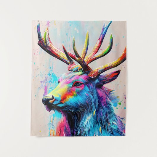 Tenture Stag Deer Animal Discovery Adventure Nature Planet (Devant)