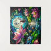 Tenture Stained Glass Little Fairy With Dragonfly (Devant)