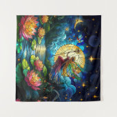 Tenture Stained Glass Moonlight Flight Fairy  (Devant (Horizontal))