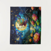 Tenture Stained Glass Moonlight Flight Fairy  (Devant)