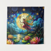 Tenture Stained Glass Moonlight Flight Fairy  (Devant)