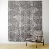 Tenture Stained Glass Silver Diamond Pattern (En situation)