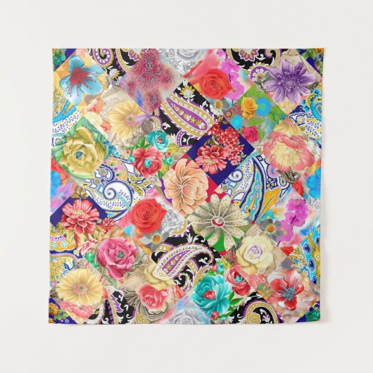 Tenture Stained glass window with pattern in modern style (Devant (Horizontal))