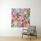 Tenture Stained glass window with pattern in modern style (En situation)