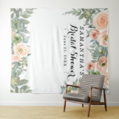 Tenture Stand photo Booth Fleurs Roses Mariage (En situation (horizontale))