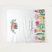 Tenture Stand photo mariage floral été tropical (Devant (Horizontal))