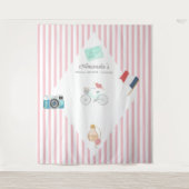 Tenture Stand photo mariage thème Paris (Devant)