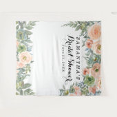 Tenture Stand photo pour mariage floral rose (Devant (Horizontal))